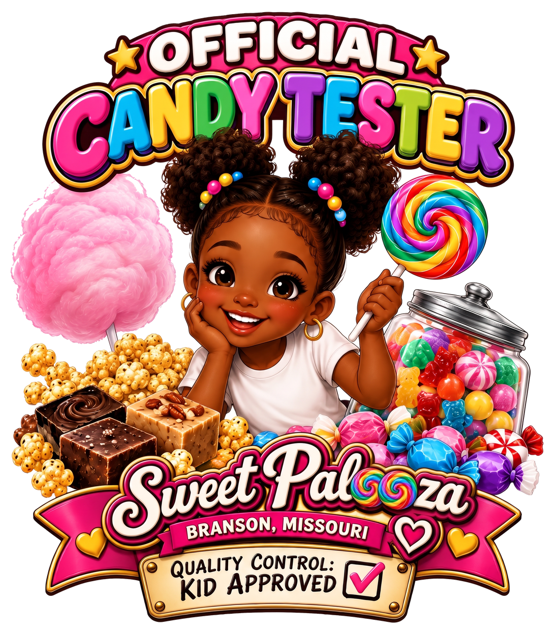 Official Candy Tester - Youth Black Girl