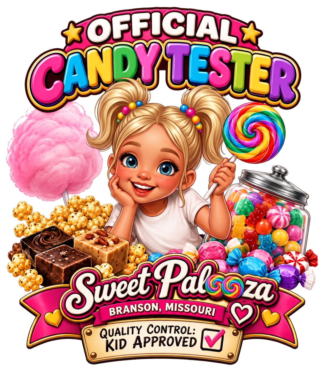 Official Candy Tester - Youth White Girl