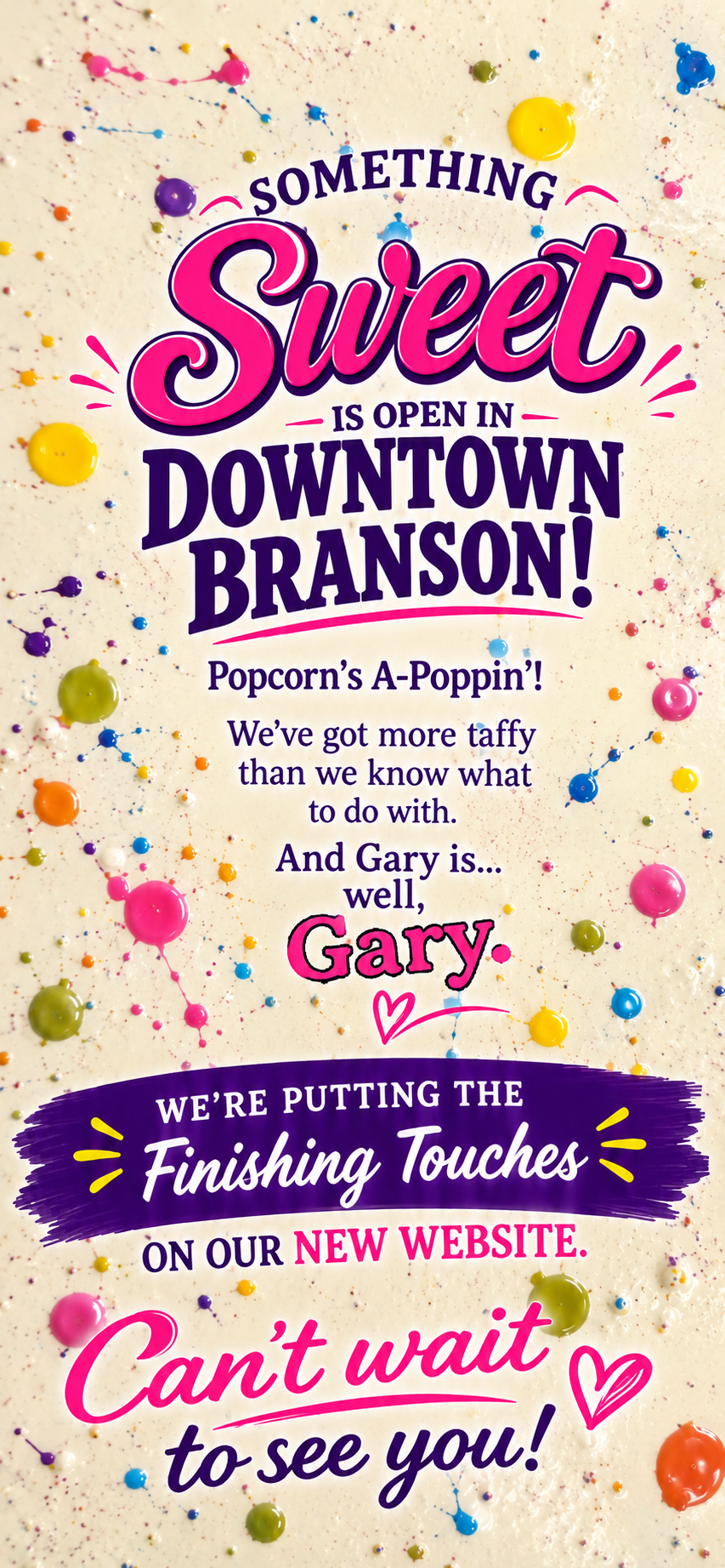 Sweet Palooza coming soon in Downtown Branson