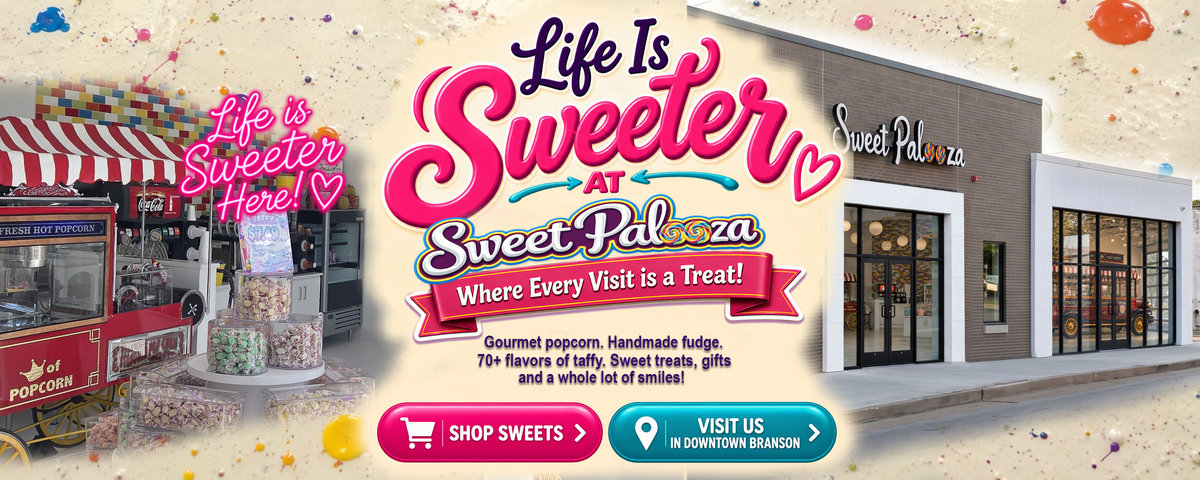 Sweet Palooza candy store in Downtown Branson