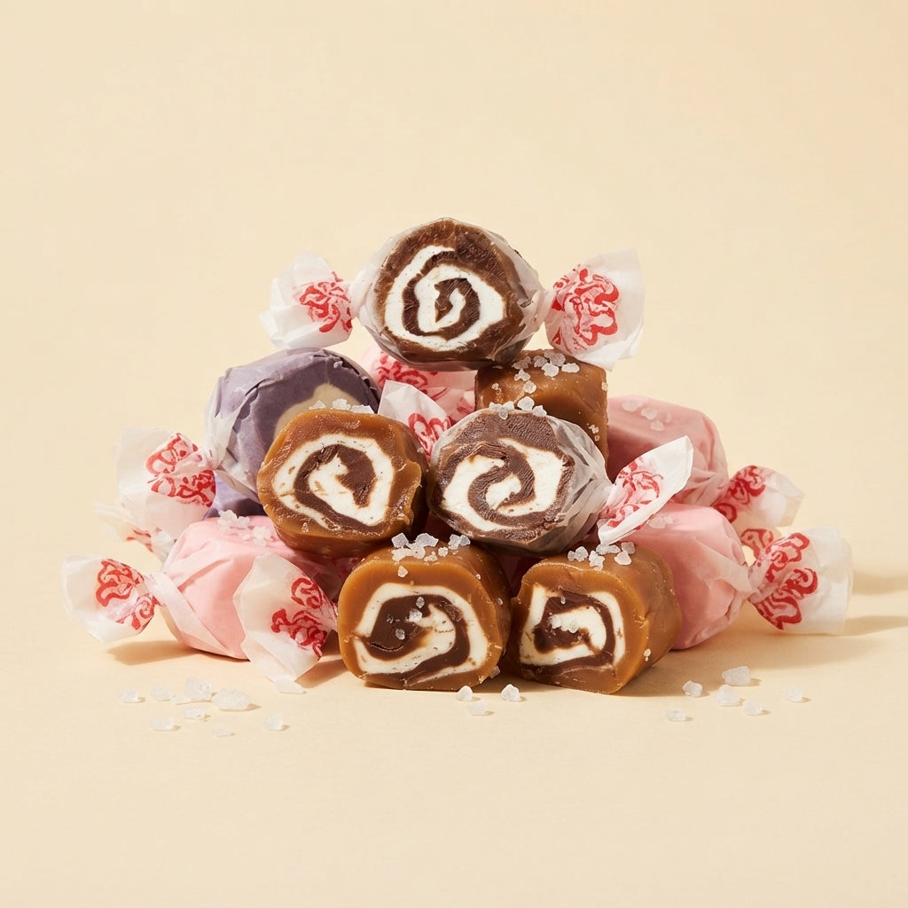 Chocolate Sea Salt Caramel Swirl Taffy