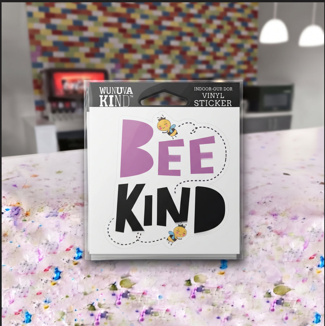 Wunuva Kind Vinyl Sticker - Bee Kind