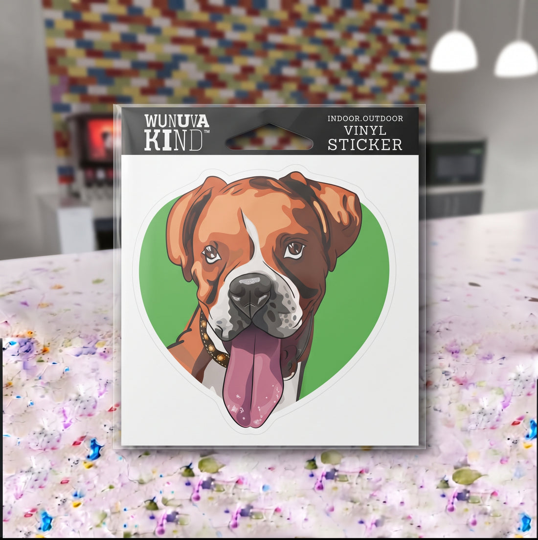 Wunuva Kind Vinyl Sticker - Boxer