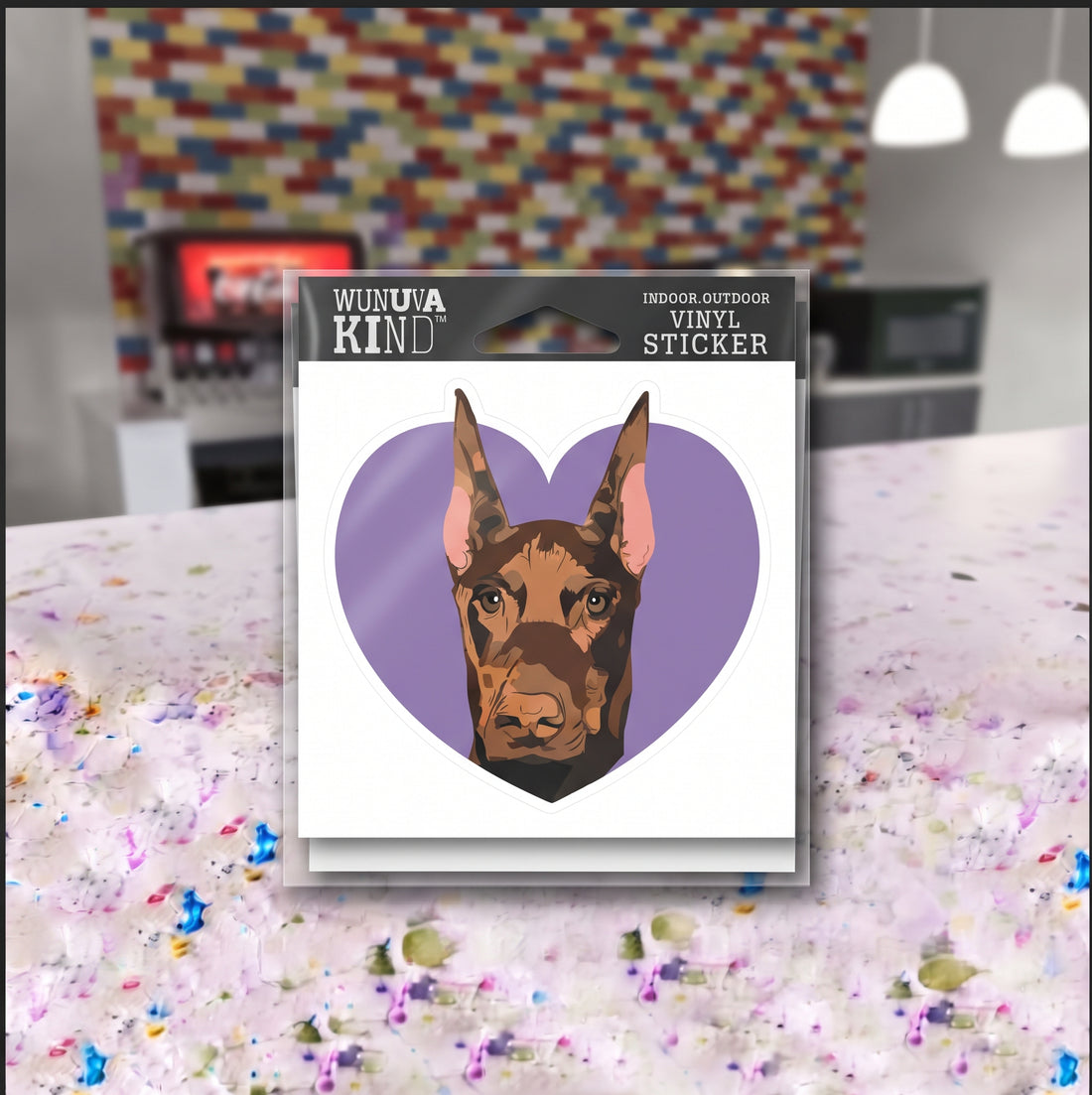 Wunuva Kind Vinyl Sticker - Doberman