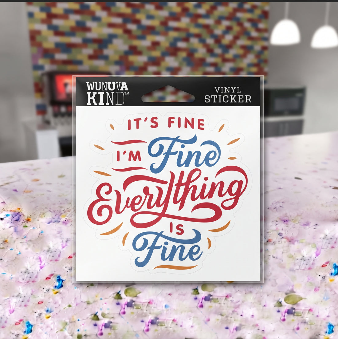 Wunuva Kind Vinyl Sticker - Everythings Fine