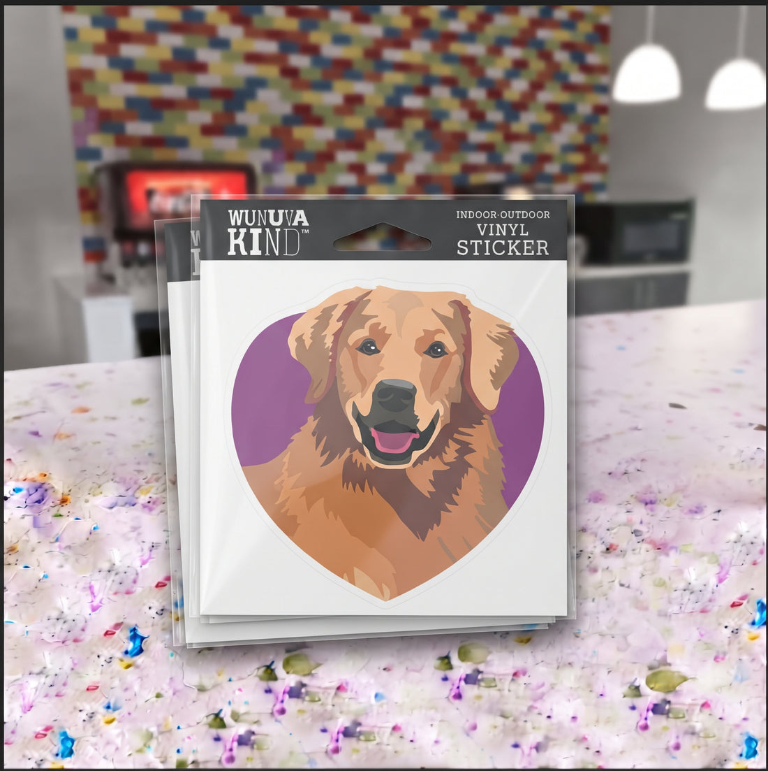 Wunuva Kind Vinyl Sticker - Retriever