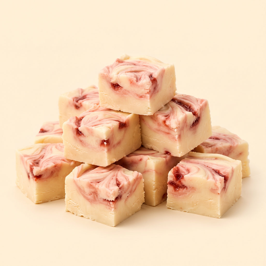 Strawberry Swirl Fudge
