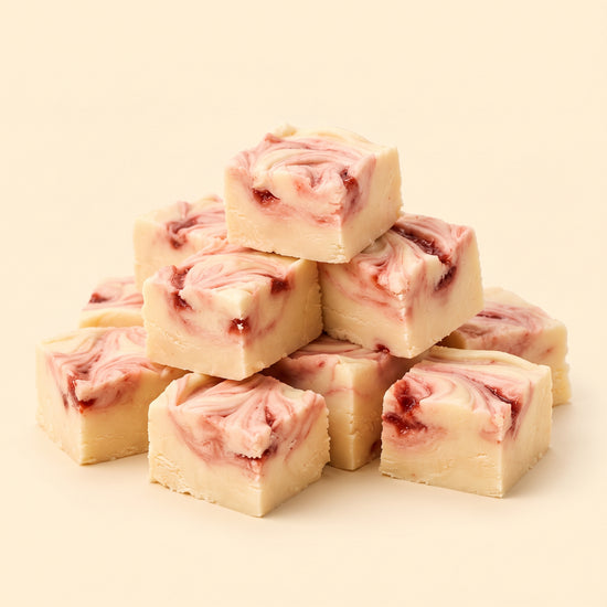 Strawberry Swirl Fudge